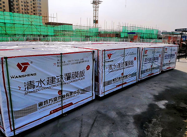 建筑清水覆膜板廠家實(shí)拍